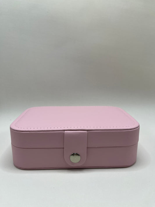 Porta Joias Portátil- Rosa Claro