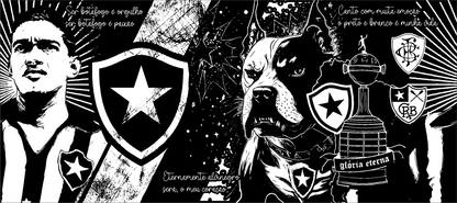 Copo Térmico Personalizado em 360°- (Botafogo)-473ml