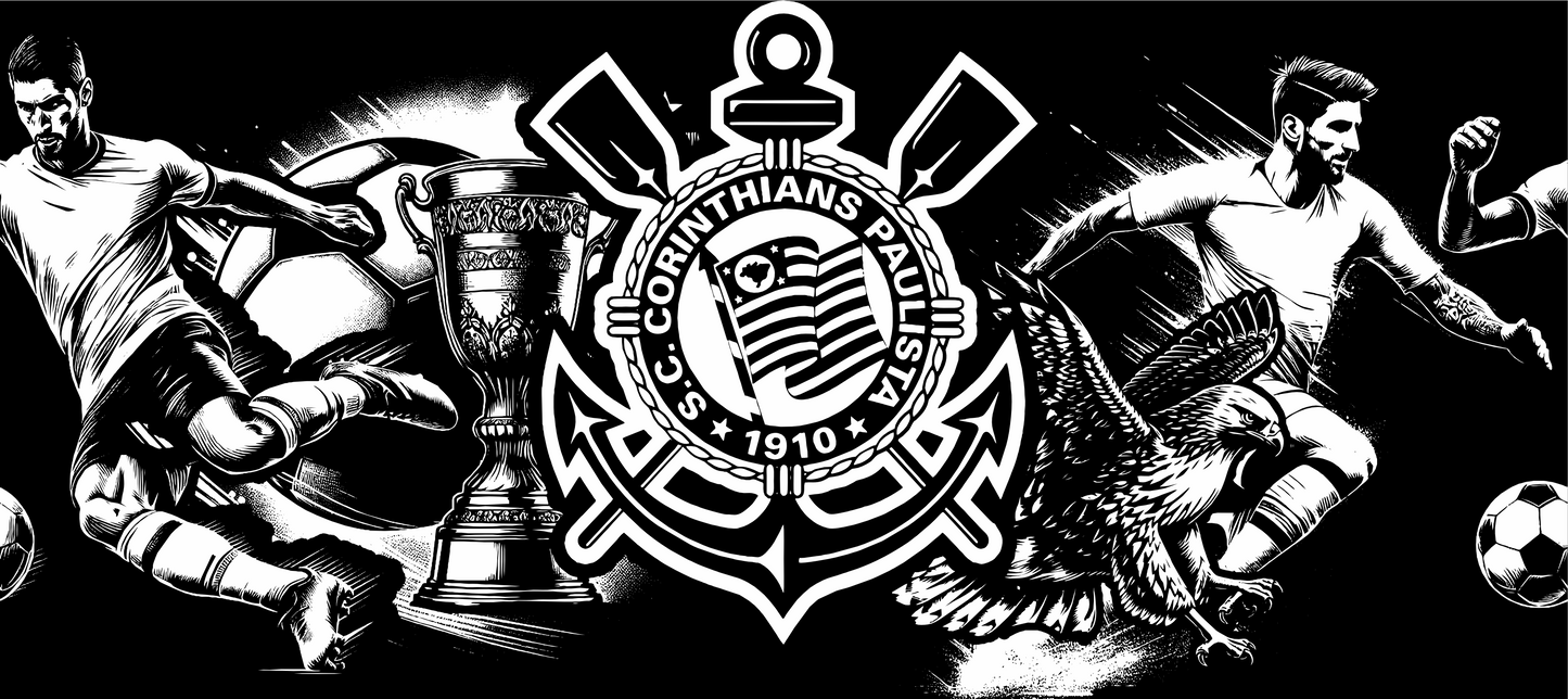 Copo Térmico Personalizado em 360°- (Corinthians 1)-473ml