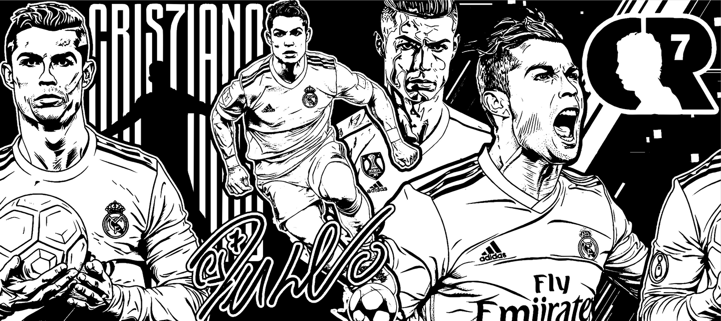 Copo Térmico Personalizado em 360°- (Cristiano Ronaldo)-473ml