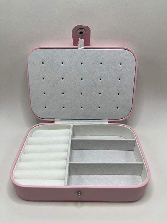 Porta Joias Portátil- Rosa Claro