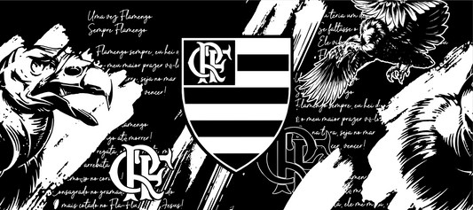 Copo Térmico Personalizado em 360°- (Hino do Flamengo)-473ml