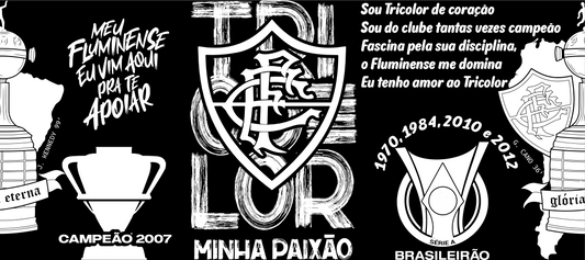 Copo Térmico Personalizado em 360°- (Fluminense)-473ml