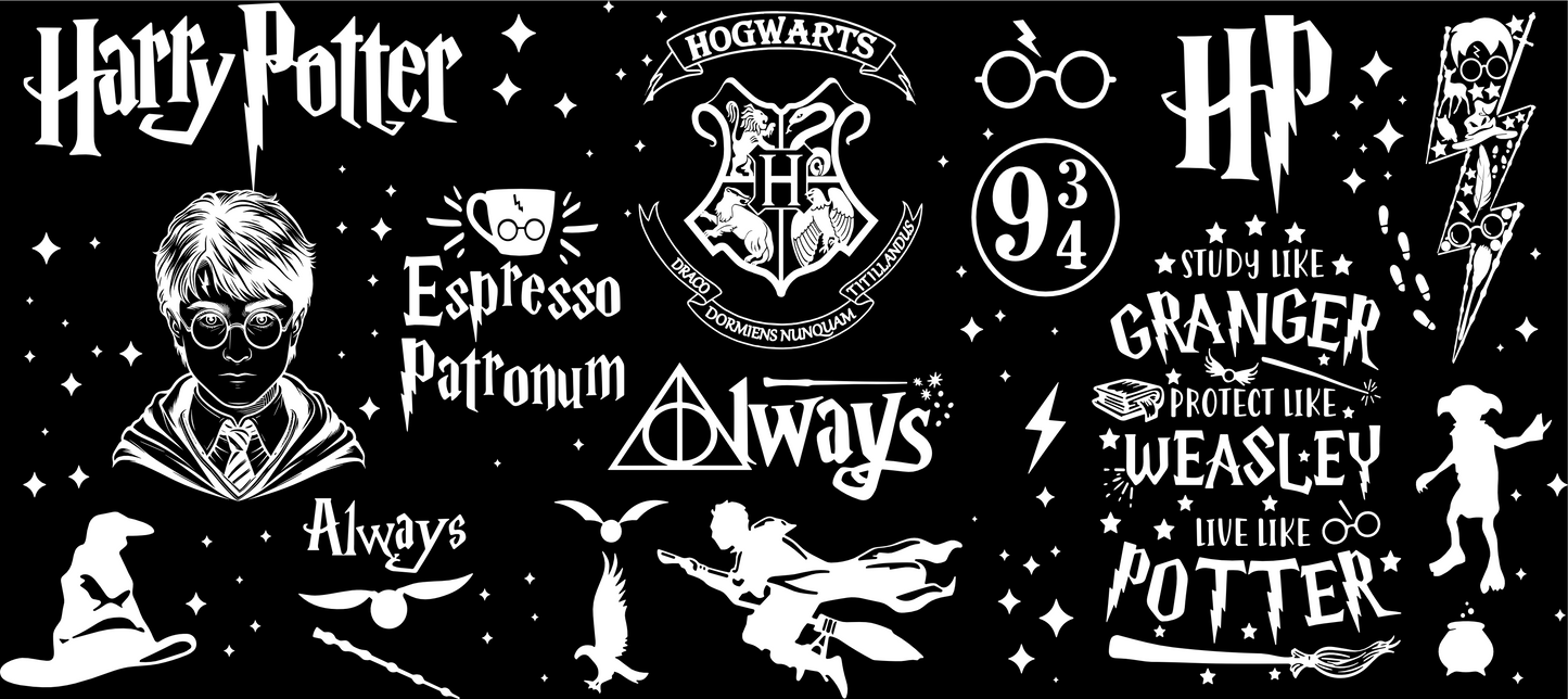 Copo Térmico Personalizado em 360°- (Harry Potter Símbolos)-473ml