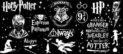 Copo Térmico Personalizado em 360°- (Harry Potter Símbolos)-473ml