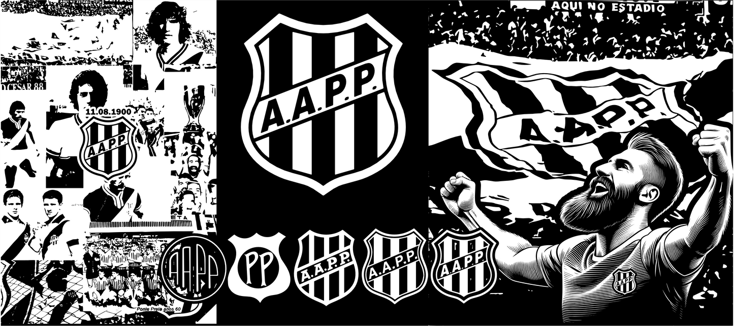 Copo Térmico Personalizado em 360°- (Ponte Preta)-473ml