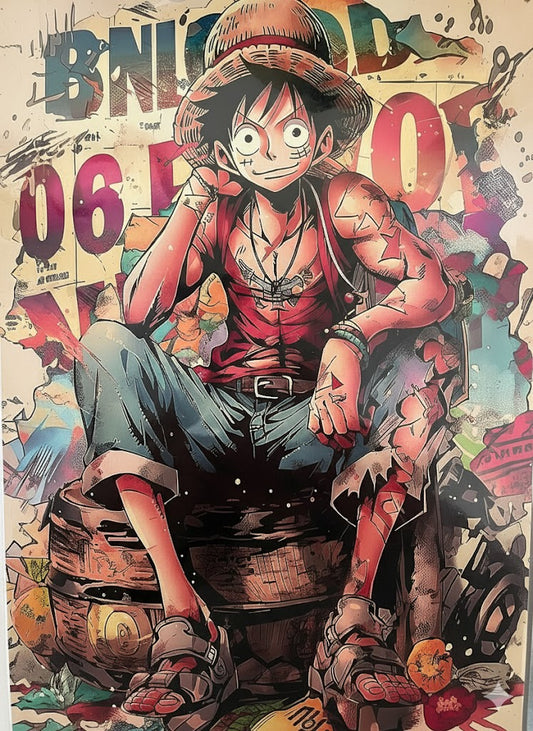 Quadro Decorativo em MDF | Luffy One Piece