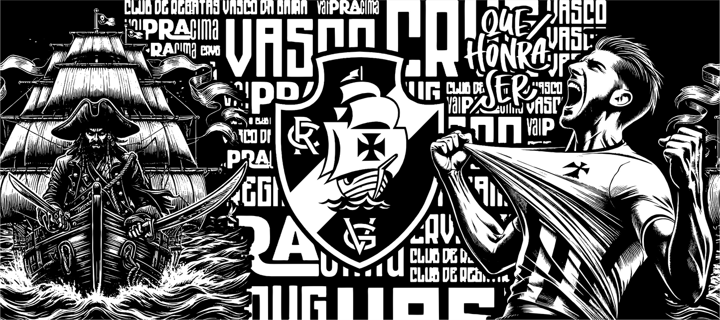 Copo Térmico Personalizado em 360°- (Vasco)-473ml